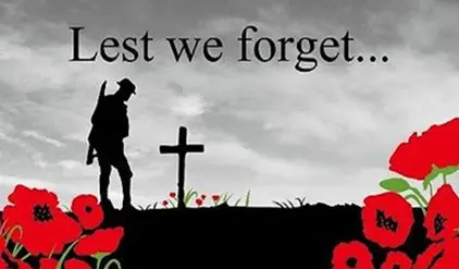 Remembrance Day poppies and commemorative ceremony in Canada