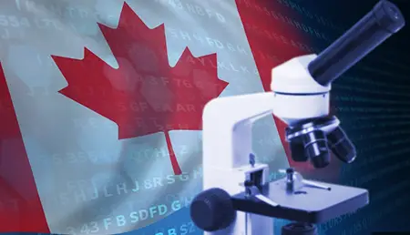 SR&ED innovation concept with Canadian tech and federal funding visuals