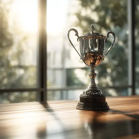 Trophy symbolizing Rec+ as a top recreation software choice