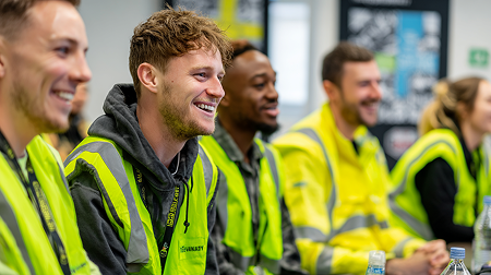 City construction trainees and civic workers maintaining infrastructure during a federal funding pause