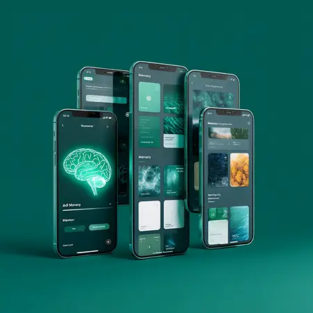 Mobile screens previewing a modern parks and recreation app experience